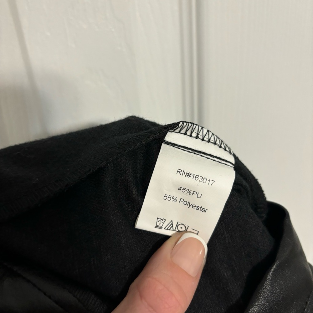 Princess Polly Black Leather Pants - Picture 8 of 8